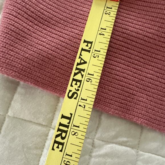 HOUSE OF HARLOW 1960 Womens Sweater Large Pink Ribbed Knit Cropped Preppy Casual - Picture 11 of 12